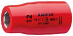 Afbeeldingen van KNIPEX Steeksleutelinzetstuk voor zeskantschroeven, met binnenvierkant 1/2" VDE 12mm