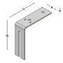 Afbeeldingen van GB Vloerhoek 175x175x60x6 / onderdeel type XL100 en XL125 