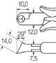 Afbeeldingen van Wiha Schuine kopkniptang Professional ESD brede kop, ca. 29° met kleine facet Z 46 1 04 115mm