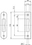 Afbeeldingen van Lips Sluitplaat kastslot SPT2455R, rvs