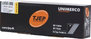 Afbeeldingen van TJEP Brad 34° 15GA AB-15 D-kop RVS A2 1,8x25mm (4000)