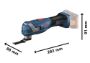Afbeeldingen van Bosch multifunctioneel gereedschap GOP 18V-34