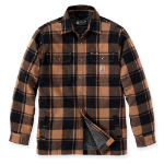 Afbeeldingen van Carhartt Relaxed fit heavyweight flannel sherpa-lined shirt jac 105939 Bruin