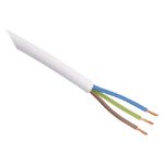 Afbeeldingen van Huishoudsnoer vmvs wit 3 x 0.75 mm2, 20 meter