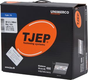 Afbeeldingen van TJEP Stripnagels 34° GR 34/100 D-Kop Verzinkt 3,4x100mm (1600)