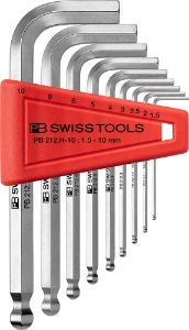 Afbeeldingen van PB Swiss Tools AG Inbussleutel set met kogelkop, 9 delig 1,5-10mm