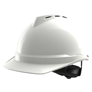 Afbeeldingen van MSA V-Gard geventileerde veiligheidshelm met Fas-Trac III binnenwerk 500 wit