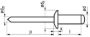 Afbeeldingen van Masterfix Blindklinknagel aluminium/staal open type/bolkop MFX 1031 4.0 x 6 mm