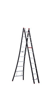 Afbeeldingen van Altrex Aluminium kokerladder (gecoat) - 2-delig reform Nevada 2x10