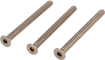 Afbeeldingen van Oxloc Schroevenset deurdikte 61-66 mm, m6 x 75 mm, set van 3 stuks, rvs
