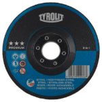 Afbeeldingen van TYROLIT 2in1-voorbewerkingsschijf, voor staal en roestvrij staal 115x4x22