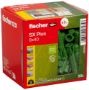 Afbeeldingen van Fischer Universeelplug SX Plus Green 8x40 met rand