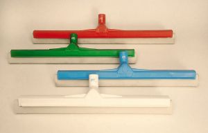 Afbeeldingen van Vikan vloertrekker 60cm kunstof wit met witte vloerrubber