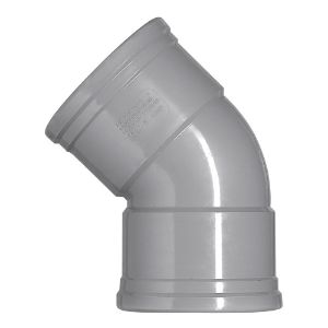Afbeeldingen van Pvc bocht 2mm x 45 graden     125mm