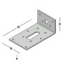 Afbeeldingen van GB Hoekanker 40x100x60x2,5mm verzinkt (sendzimir)