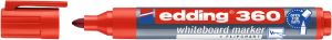 Afbeeldingen van Edding viltstift 360, 3 mm, 10041002, whiteboard, rond, rood