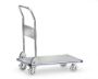 Afbeeldingen van Fetra Aluminium platformwagen laadvlak 740x480mm Draagvermogen: 150 kg Duwbeugel klapbaar
