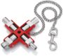 Afbeeldingen van Knipex universele sleutel voor schakelkasten en afsluitsystemen