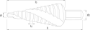 Afbeeldingen van Phantom HSS Getrapte Plaatboor gespiraliseerd genitreerd 44.130 M6-M30