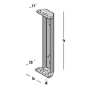 Afbeeldingen van GB Puisteun 60 x 70 x 400 mm, 115 x 2 mm zink magnesium