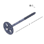 Afbeeldingen van GB UNI-perfoplug t.b.v. UNI-indraaispouwanker Ø4 mm 160mm
