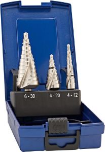 Afbeeldingen van FORUM HSS trapboorset, helder 4-30.0mm