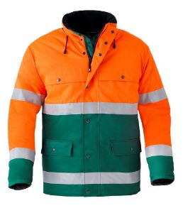 Afbeeldingen van Havep parka groen/fluo-oranje