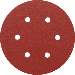 Afbeeldingen van Kelfort klitschuurschijf rood 6 gaten 150mm
