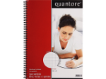 Afbeeldingen van Quantore schrijfblok a4 70gram ruit 5mm spiraal 100vel, 91241 