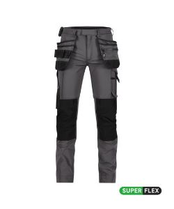 Afbeeldingen van Dassy broek Matrix antracietgrijs/zwart