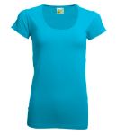 Afbeeldingen van L&S dames t-shirt variety turq.