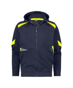 Afbeeldingen van Dassy hoodie Santos nachtblauw/fluor geel