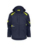 Afbeeldingen van Dassy softshell Kalama nachtblauw/fluor geel
