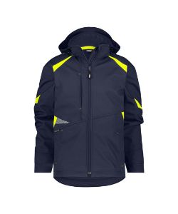 Afbeeldingen van Dassy softshell Kalama nachtblauw/fluor geel
