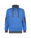 Afbeeldingen van Dassy hooded sweater Stellar azuurblauw/grijs