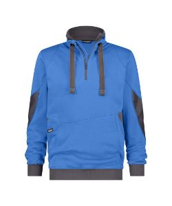 Afbeeldingen van Dassy hooded sweater Stellar azuurblauw/grijs