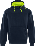 Afbeeldingen van Fristads hooded sweater 7551 GSM marine blauw/hi-vis geel