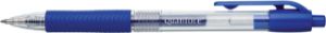 Afbeeldingen van Gelschrijver Quantore grip drukknop 0.7mm blauw