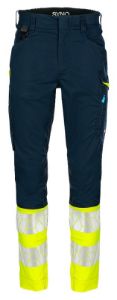 Afbeeldingen van Synq service broek Qlear m.blauw/fl. geel R48