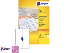 Afbeeldingen van Avery etiket, 105 x 149 mm, verpakking 400 stuks, dp004-100