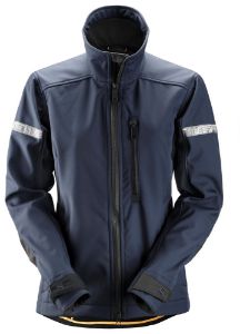 Afbeeldingen van Snickers Workwear AllroundWork, Softshell Damesjack 1207 navy/zwart XL