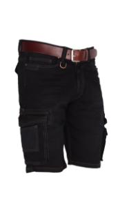 Afbeeldingen van Crosshatch korte broek bronco zwart