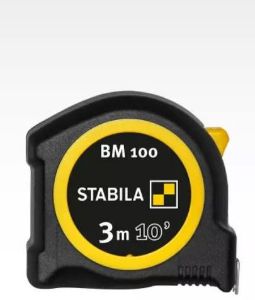 Afbeeldingen van Stabila rolmaat BM100,16mm 3m (10'),cm/inch-schaalverdeling