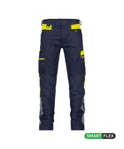 Afbeeldingen van Dassy broek Hong Kong nachtblauw/fluor geel