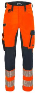 Afbeeldingen van Synq broek Nopaque fluor oranje/marineblauw