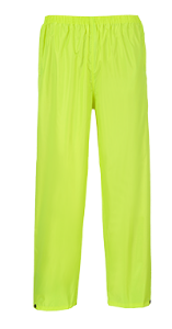 Afbeeldingen van Portwest regenbroek geel