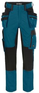 Afbeeldingen van Synq broek Qrowd petrolblauw/zwart