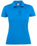 Afbeeldingen van Printer dames polo 2265009 lichtblauw