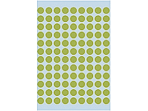 Afbeeldingen van Herma etiket rond, 8 mm, verpakking 540 stuks, 1848, fluor groen