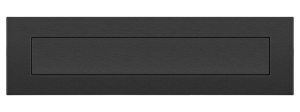 Afbeeldingen van Oxloc Briefplaat recht vlak RVS mat zwart 330 x 80 x 8.5 mm